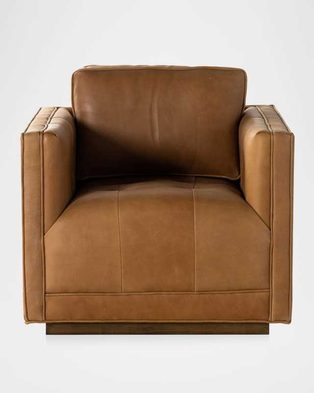 Kiera Leather Swivel Chair